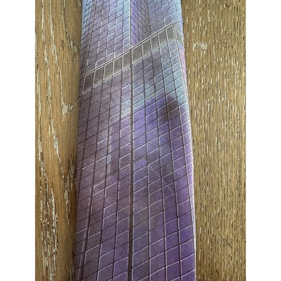 Vintage Ralph Marlin Mens Tie The Sears Tower 1991 Chicago Windy City READ - Picture 4 of 14